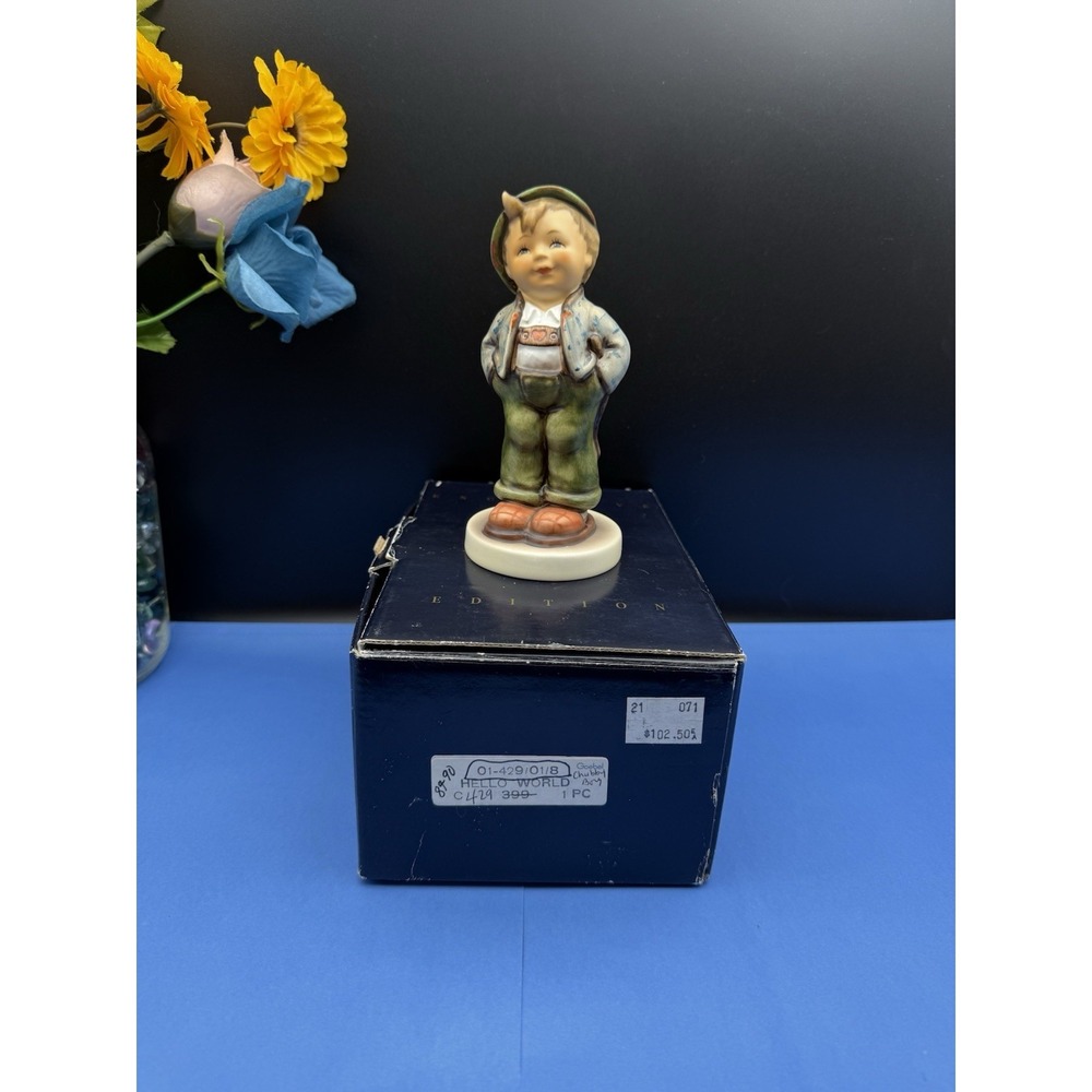 Goebel‎ Hummel Hello World # 429 TMK-6 Porcelain Figurine Hummel Club Exclusive